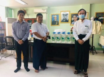 Donation of C.Hand Sanitizer to Mandalay and Yangon