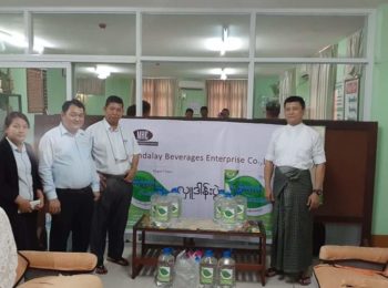 Donation of C.Hand Sanitizer to Mandalay and Yangon